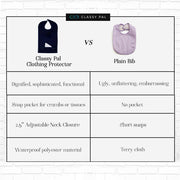 Dress 'n Dine™ Adult Bib Plain Navy Blue (1 Pack) - Classy Pal