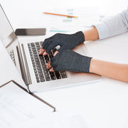 Gray Arthritis Compression Gloves - Classy Pal Arthritis Glove