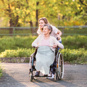 Grey Lightweight Wheelchair Blanket with Pocket - Classy Pal