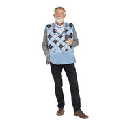 Men's Dress 'n Dine™ Adult Bib Argyle Sweater - Classy Pal Dress 'n Dine Adult Bibs