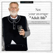 Men's Dress 'n Dine™ Adult Bib Polo - Classy Pal Dress 'n Dine Adult Bibs