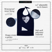 Women's Dress 'n Dine™ Adult Bib Lace Heart - Classy Pal