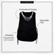 Women's Pearl Necklace Cobbler Apron - Classy Pal Aprons