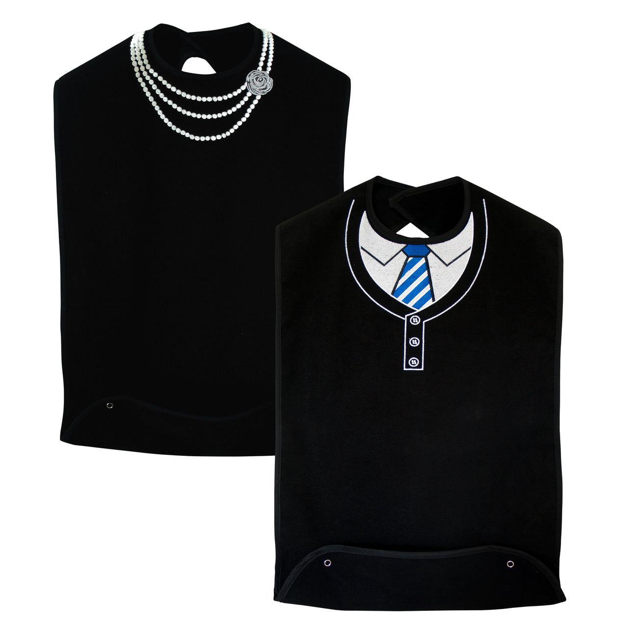 Women's Dress 'n Dine™ Pearl Necklace & Men's Sweater and Tie (2 Pack)