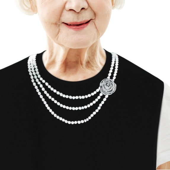 Women's Dress 'n Dine™ Pearl Necklace & Men's Sweater and Tie (2 Pack)