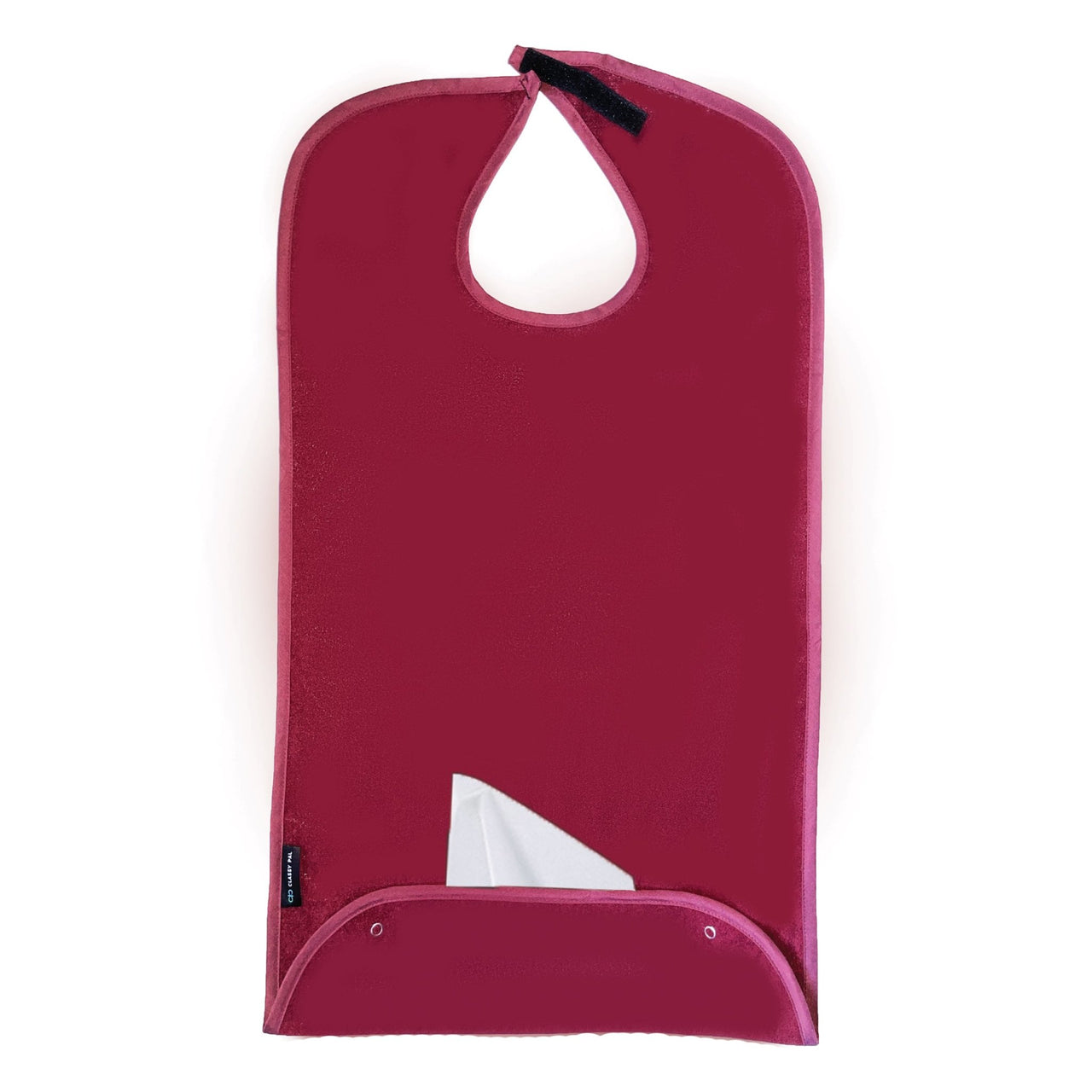 Dress 'n Dine™ Adult Bib Plain Maroon (1 Pack) - Classy Pal