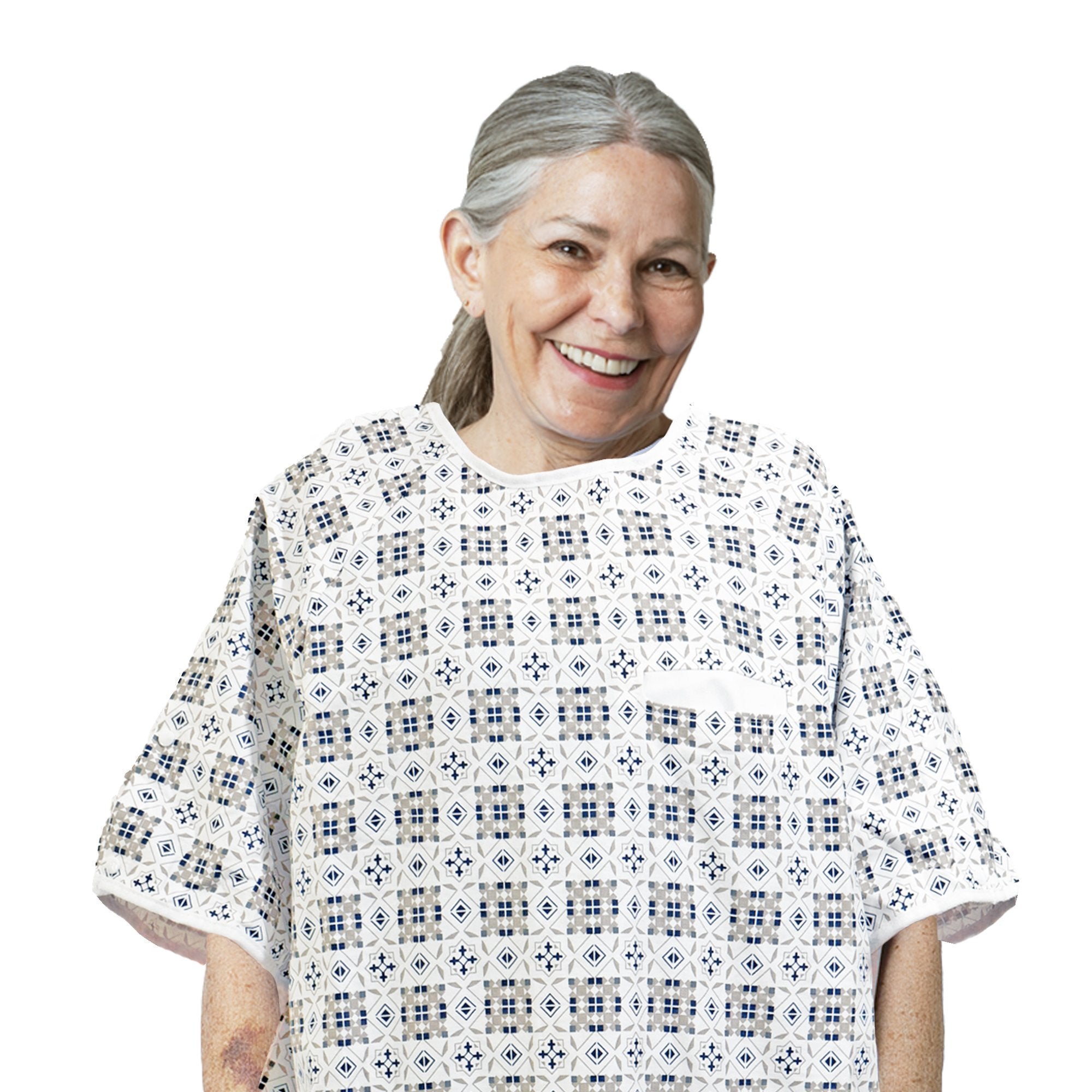 Unisex Cotton Patient Gown, Machine wash, Size: Large at Rs 280 in Delhi