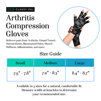 Lace Arthritis Compression Gloves - Classy Pal Arthritis Glove