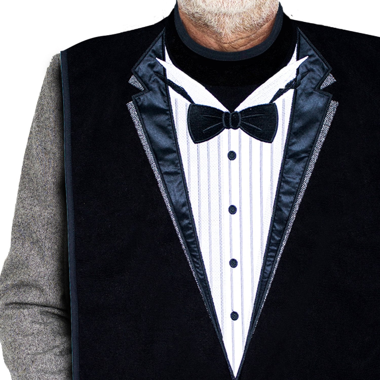 Men's Dress 'n Dine™ Adult Bibs with Sweater and Tie & Tuxedo (2 Pack) - Classy Pal Dress 'n Dine Adult Bibs