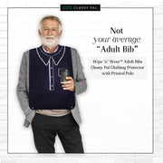 Men's Wipe 'n Wear™ Adult Bib Polo (1 Pack) - Classy Pal