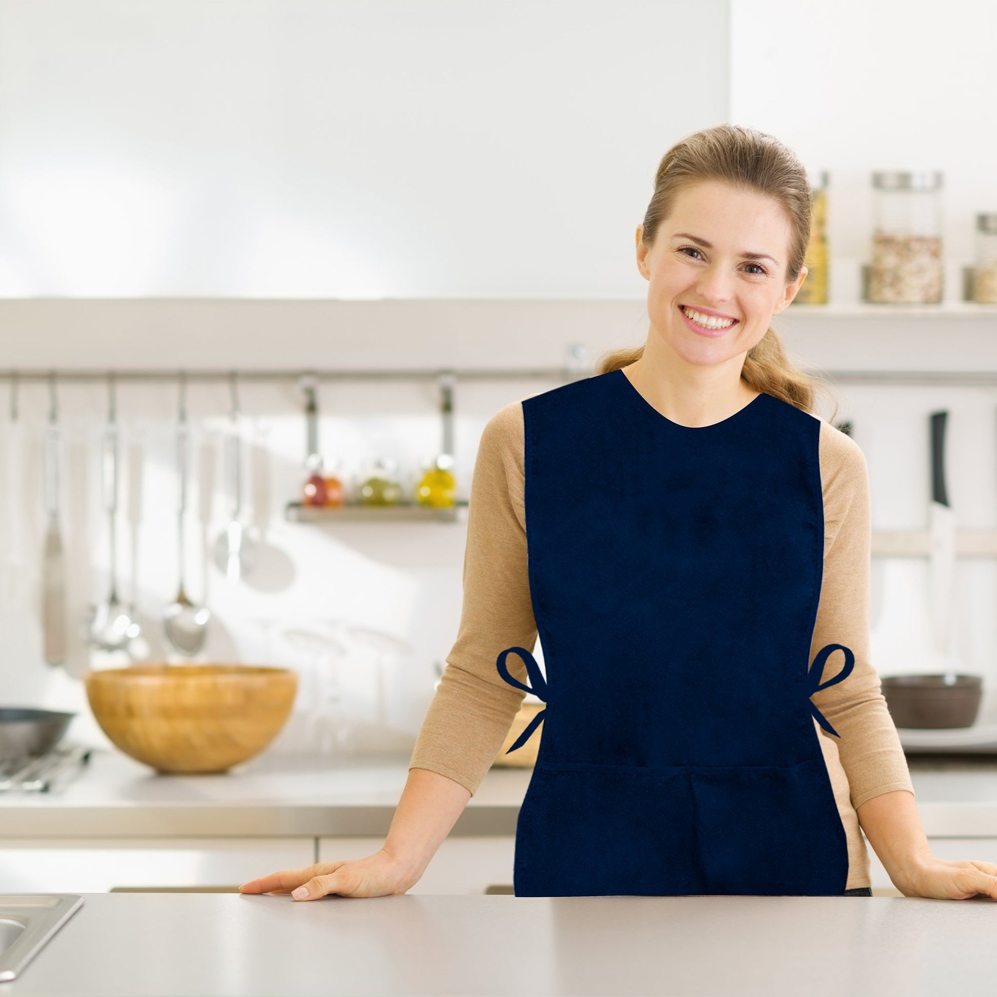 Navy Plain Cobbler Apron (1 Pack) - Classy Pal Aprons