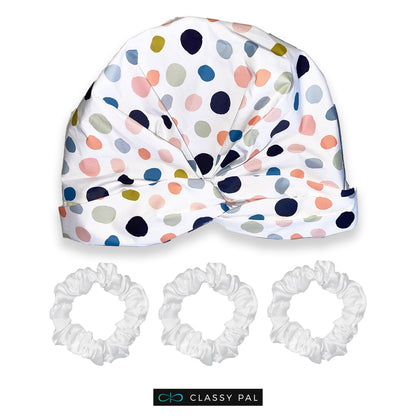 Polka Dot Shower Cap - Classy Pal Shower Cap