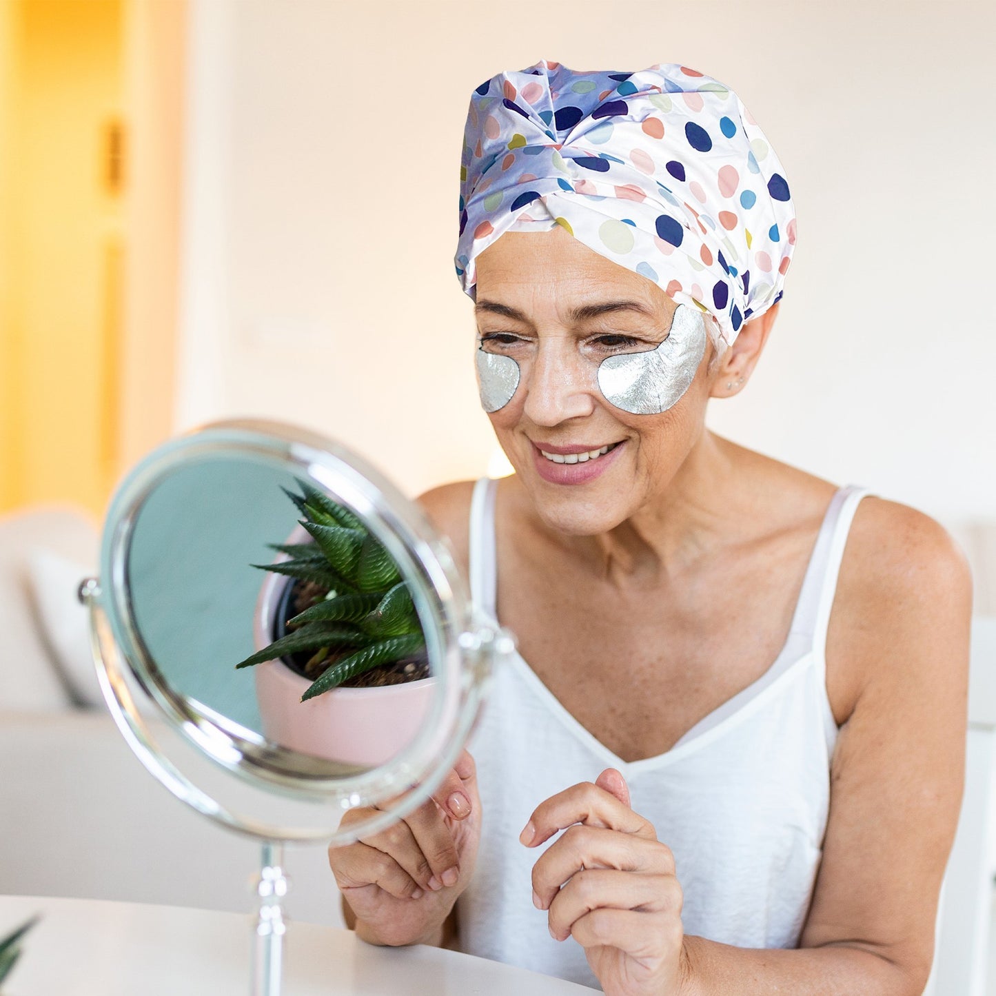 Polka Dot Shower Cap - Classy Pal Shower Cap