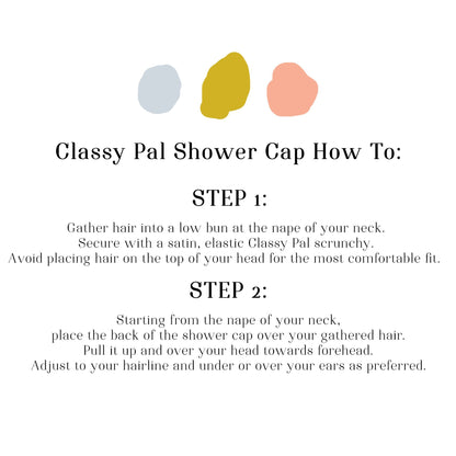 Polka Dot Shower Cap - Classy Pal Shower Cap