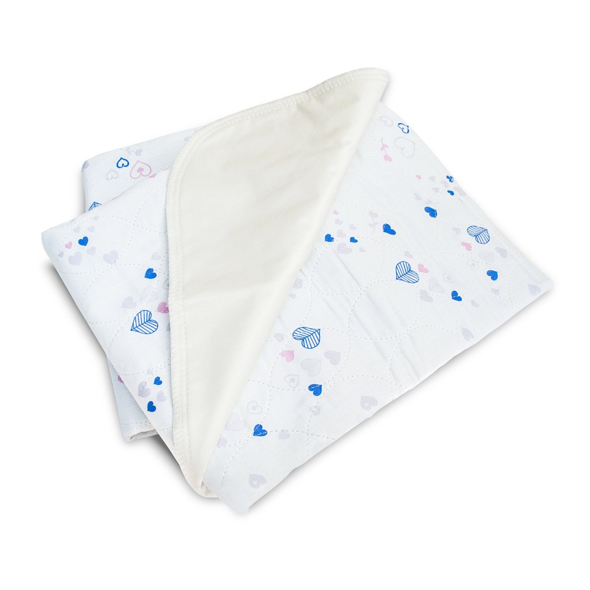 Waterproof Bed Pad with Heart and Flower Design - Classy Pal Bed Pad