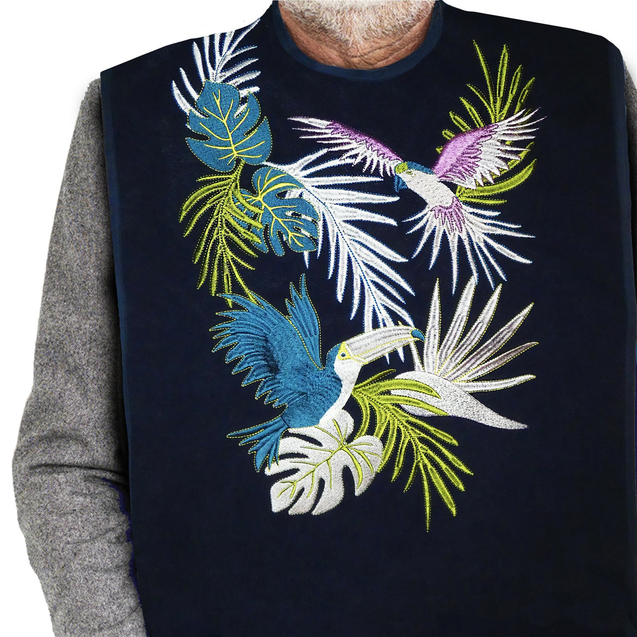 Women's & Men's Dress 'n Dine™ Adult Bib Tropical - Classy Pal Dress 'n Dine Adult Bibs